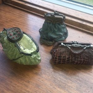 Nostalgia Miniature Collectible Purses set of 3